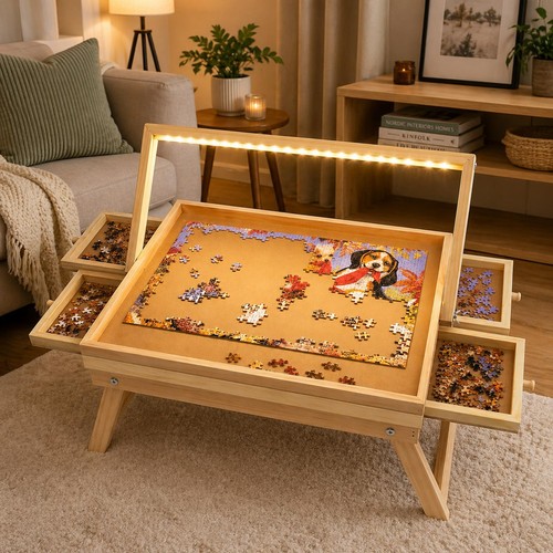 Led puzzle table 1000pc - table,