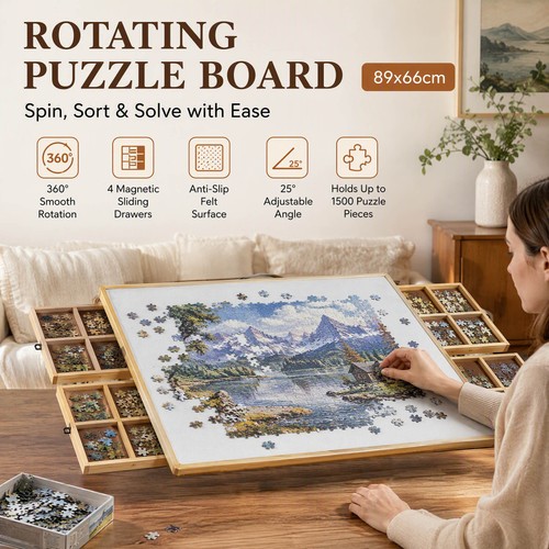 1500pcs puzzle board - puzzle, portable