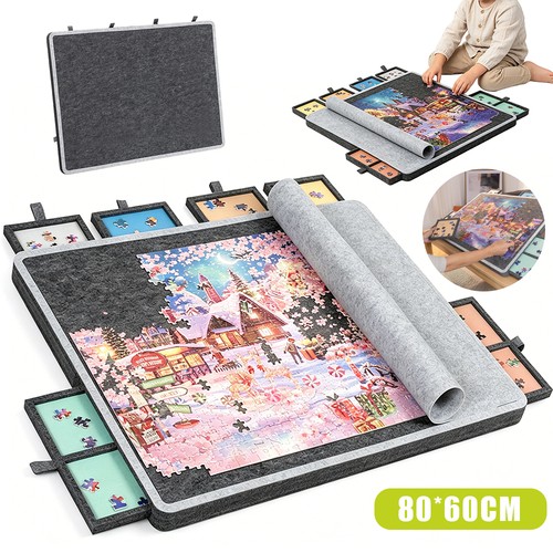 Jigsaw puzzle board with - puzzle,