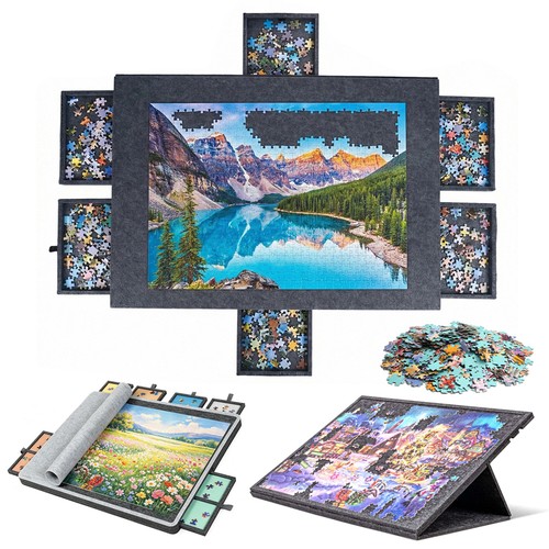 Tilting jigsaw puzzle board - jigsaw,